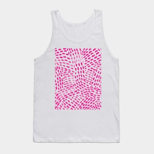 Watercolor dotted lines - magenta Tank Top